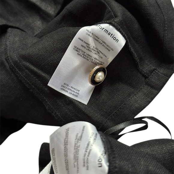 Reformation Roxy Linen Two Piece Size 4 - Picture 5 of 5